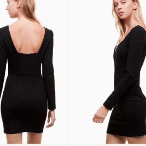 Aritzia (Talula) mini dress; long sleeve, merlot colour. Perfect condition - Picture 6 of 6